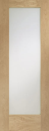 Pattern 10 Internal Oak Fire Door with Clear Glass